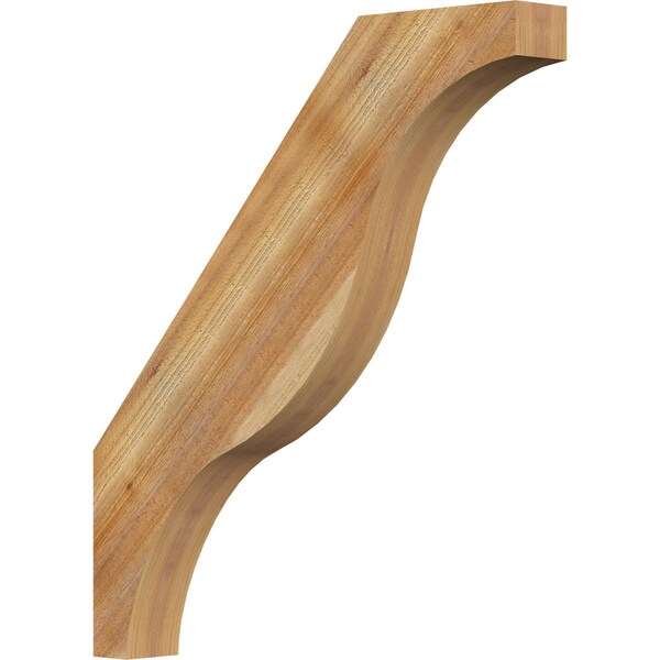 Ekena Millwork 4"W x 30"D x 34"H Funston Rough Sawn Knee Brace, Western Red Cedar BRC04X30X34FST00RWR - main